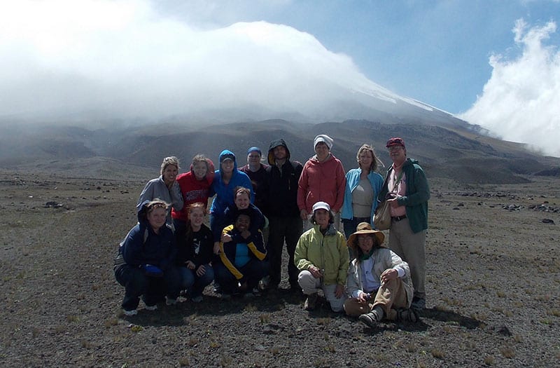 Maryville University biology students at Galapagos Islands during study abroad trip