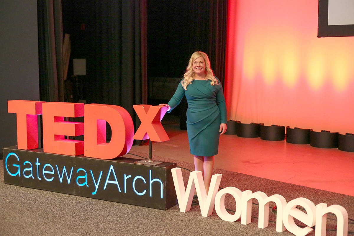 Leilani Carver at Gateway Arch TEDx talk