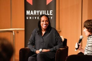 jackie joyner kersee speaking at maryville university leadership event