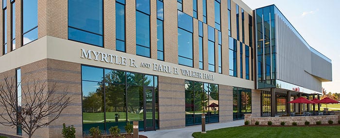 exterior shot of Walker Hall