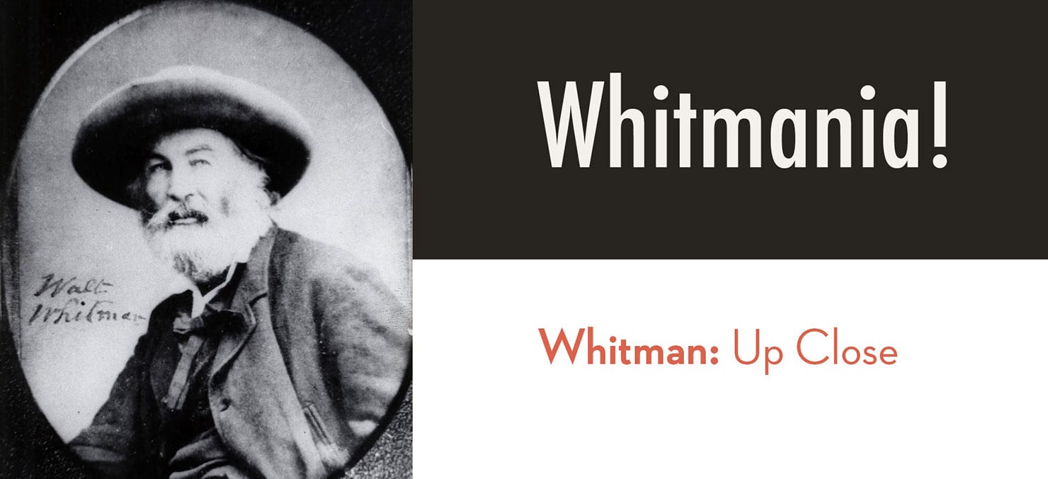 Old picture of Walt Whitman for Maryville's Whitmania! event