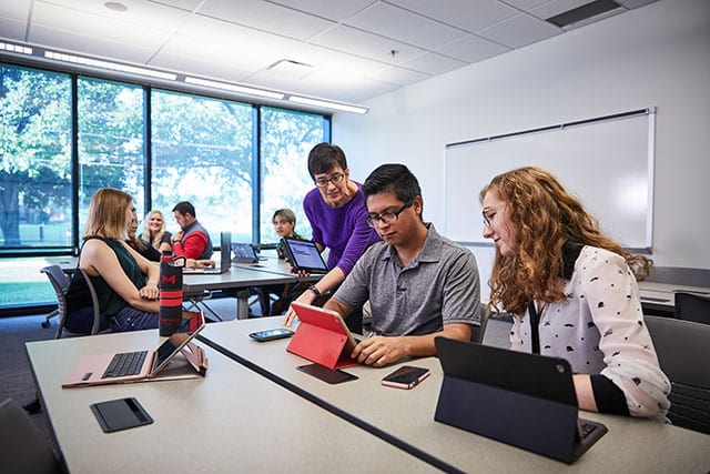 students in classroom