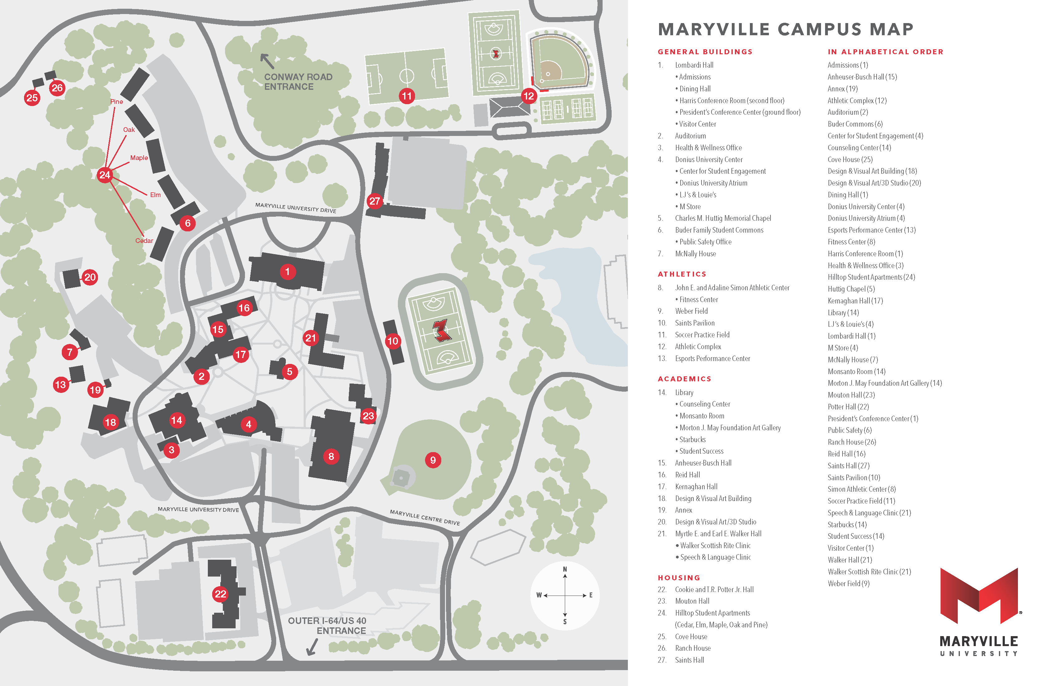 Maryville University Campus Map