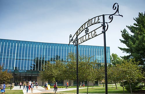 old maryville gate on campus