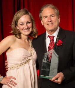 Al Hammerman receiving a Maryville Spirit award