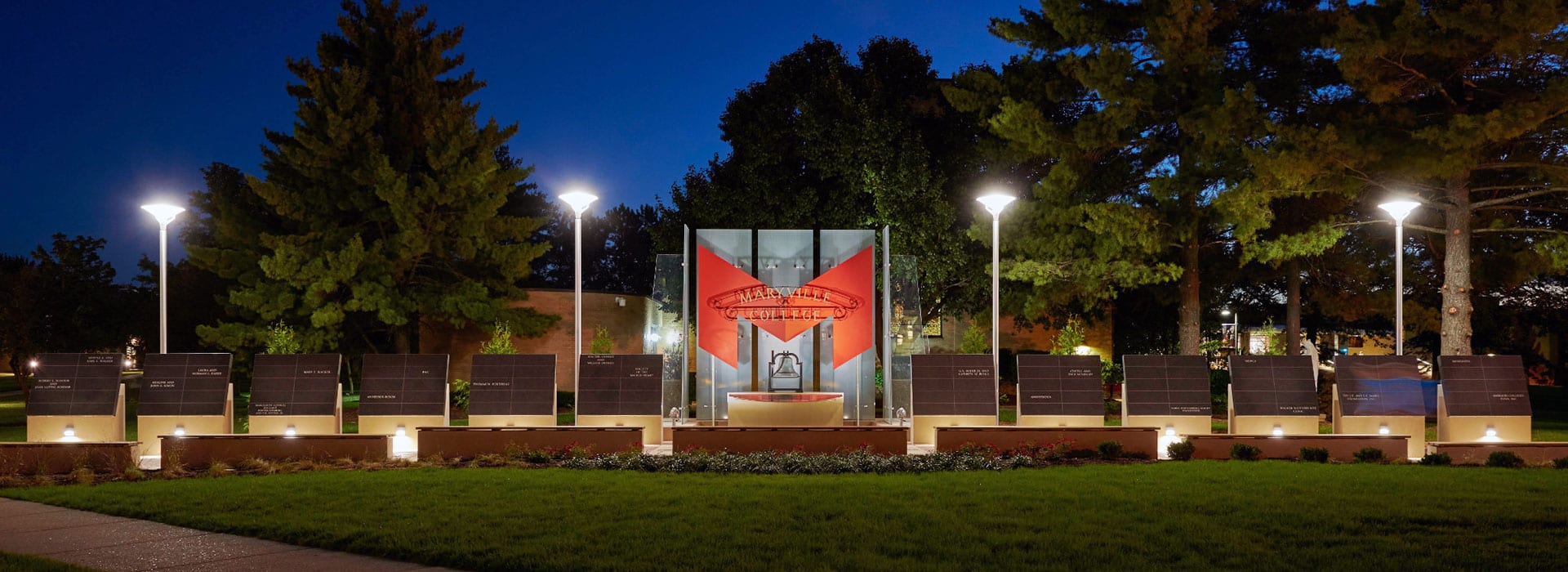 new visionary wall at Maryville University