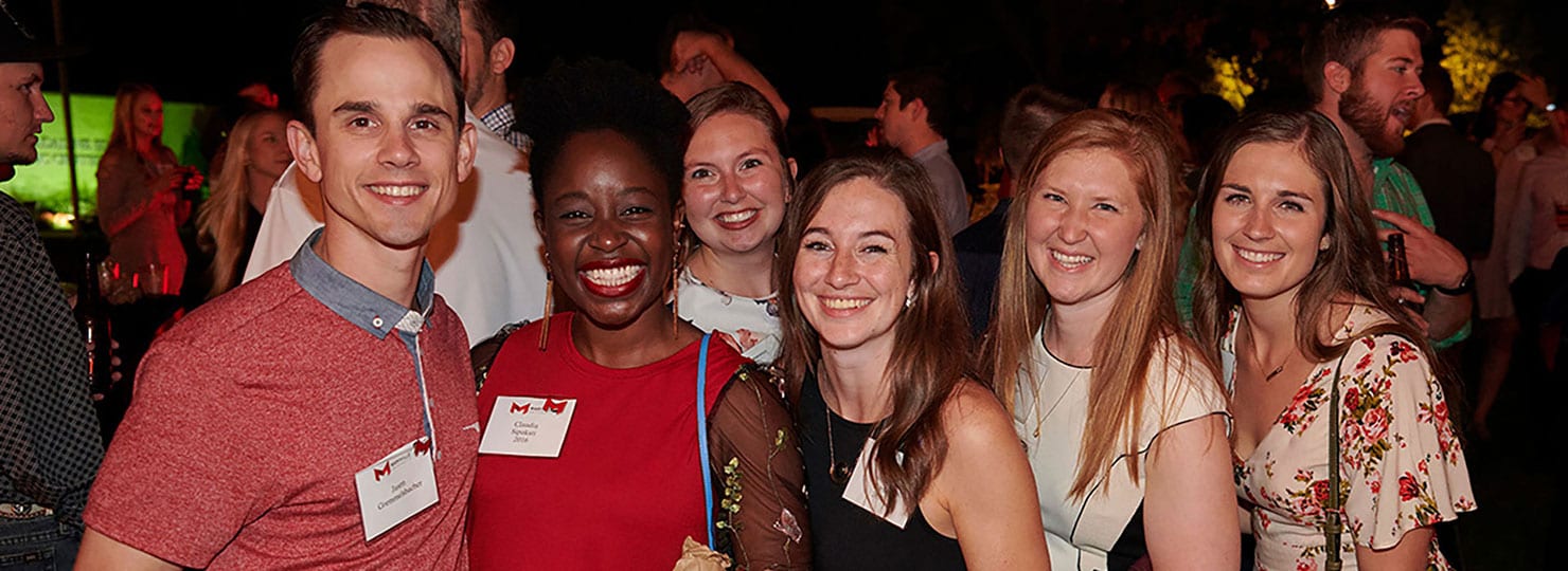 Alums having fun during Maryville Homecoming