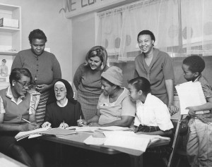 Sister Barrett participating in Head Start program