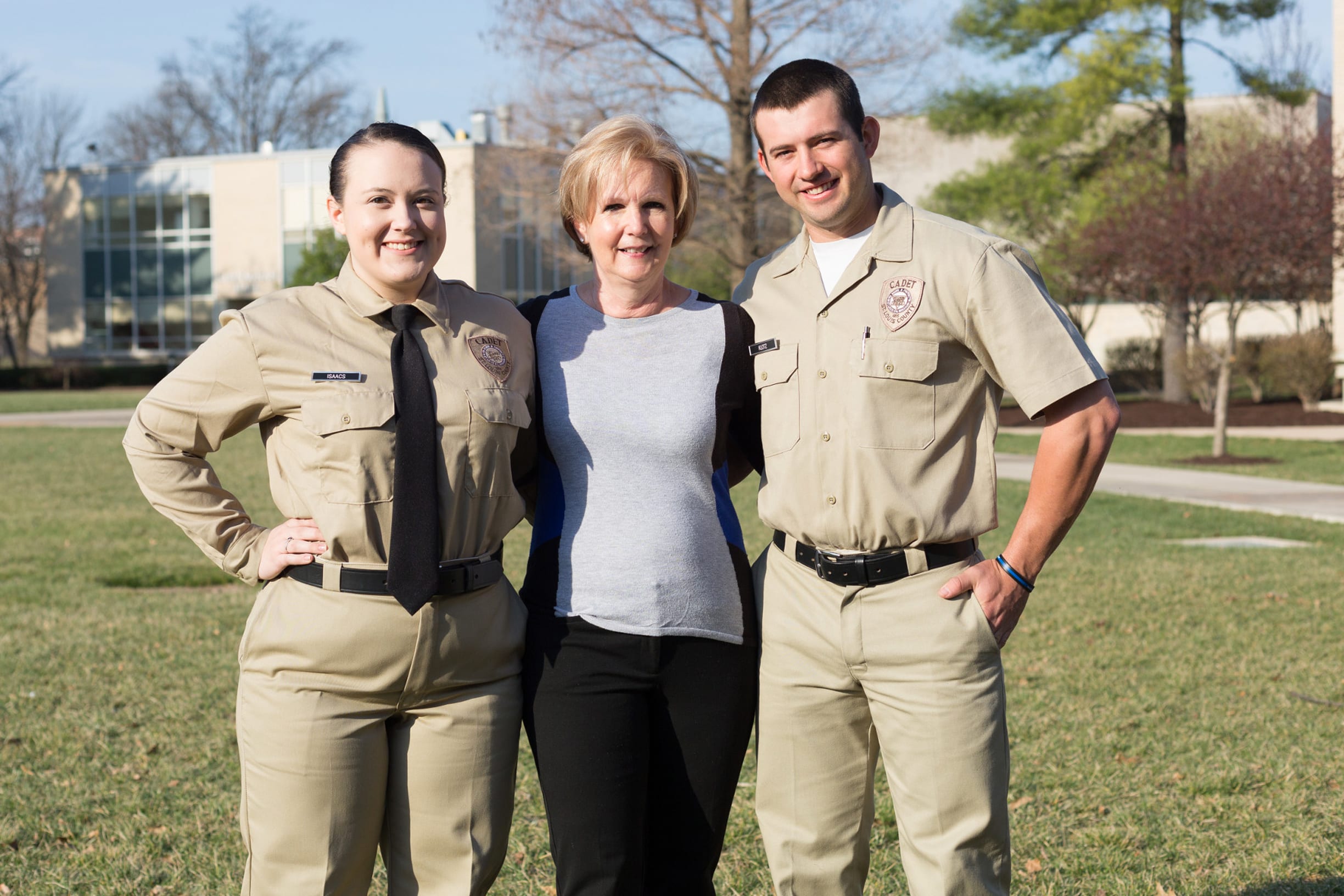 Maryville Police Cadet Interns on Campus