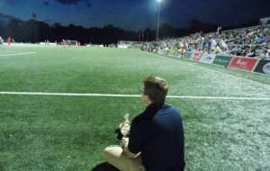 Andrew Mandziara interning at St. Louis FC.