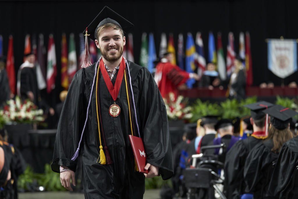 Bascom student at graduation