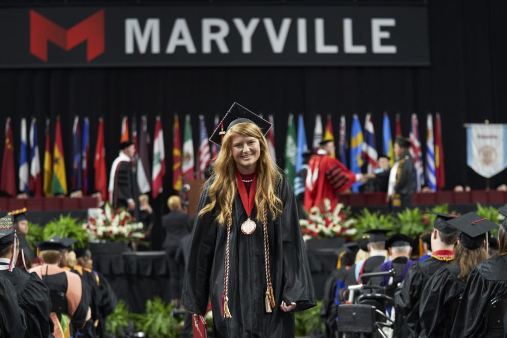 Bascom student at graduation in 2019