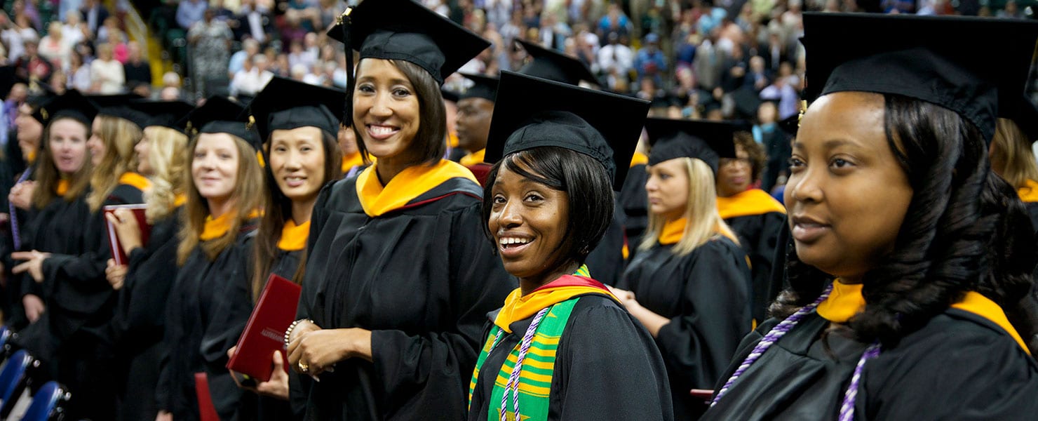 Maryville students at master's commencement