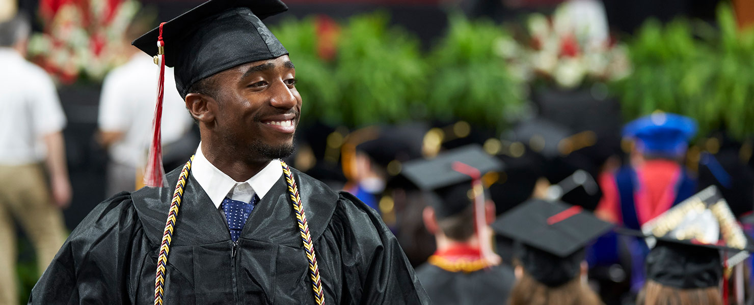 Maryville Core Values student at commencement