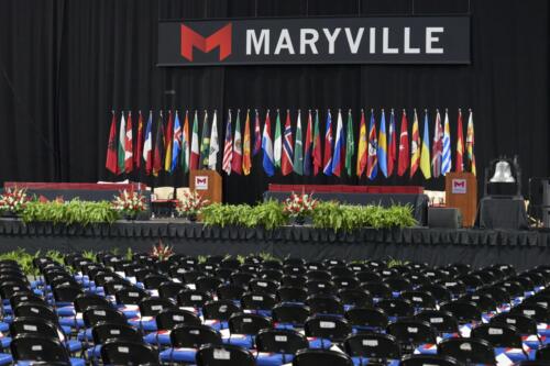 view of arena before commencement