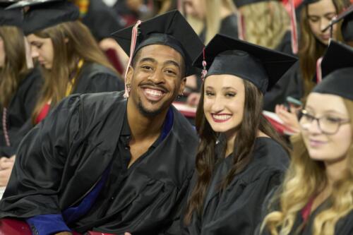 students smiling for camera