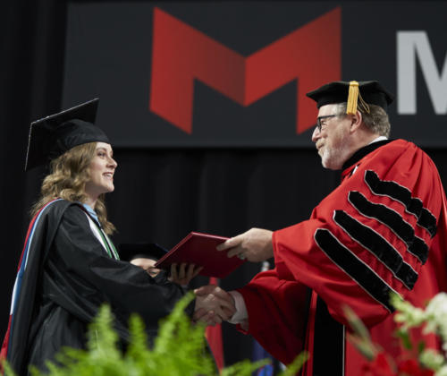 Maryville University's commencement at The Family Arena on May 5, 2019.