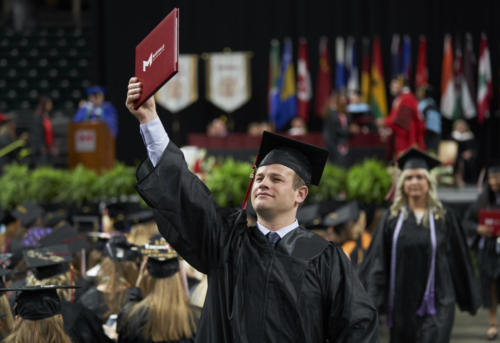 Maryville University's commencement at The Family Arena on May 5, 2019.