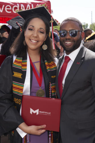 Maryville University's commencement at The Family Arena on May 5, 2019.