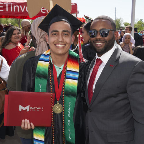 Maryville University's commencement at The Family Arena on May 5, 2019.