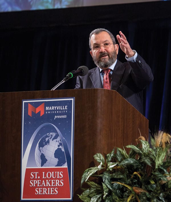 Ehud Barak visits St. Louis