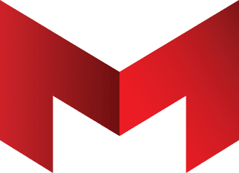 Red M logo with transparent background