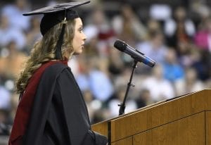 Maryville University's commencement ceremony on May 7, 2016.