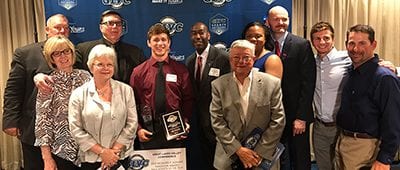 nate rodriguez earns GLVC male athlete year award