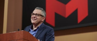 Jeffrey Toobin at Maryville University on October 24, 2017.