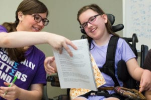 The Aphasia Communication Theater (ACT), an innovative production implemented last summer by graduate students in Maryville’s Speech-Language Pathology program