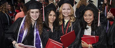 Students at Maryville commencement 2018