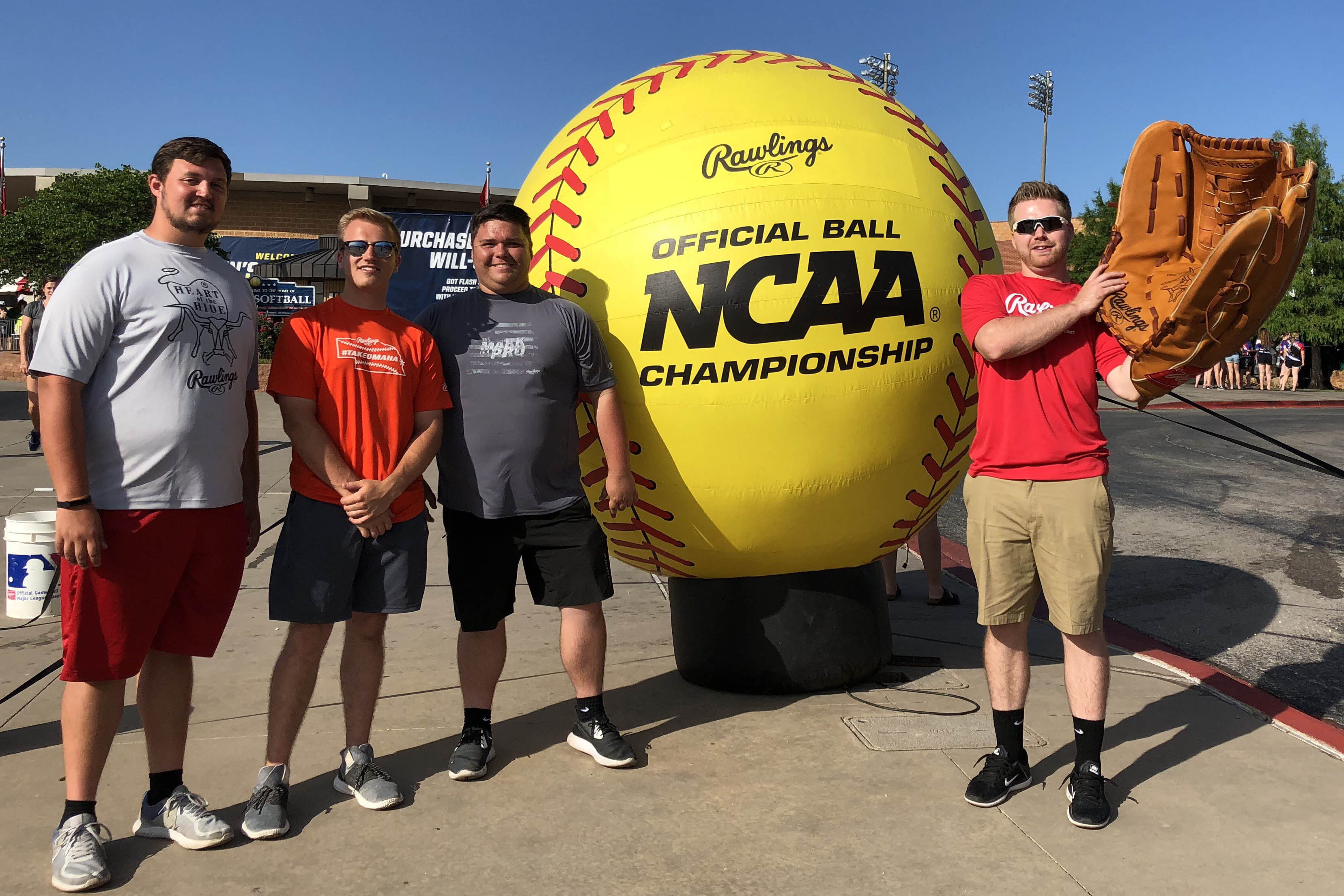 Maryville's sports management degree students travel with Rawlings as marketing interns