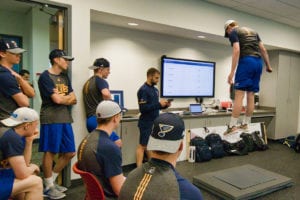 St. Louis Blues training at development camp at Maryville University