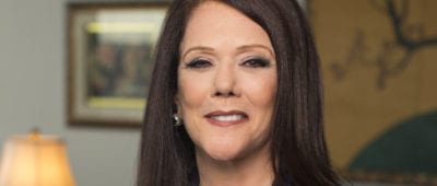 Kathleen Zellner, civil rights attorney, receives the Sister Mary Byles Peace and Justice Prize presented by Maryville University.