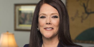 Kathleen Zellner, civil rights attorney, receives the Sister Mary Byles Peace and Justice Prize presented by Maryville University.