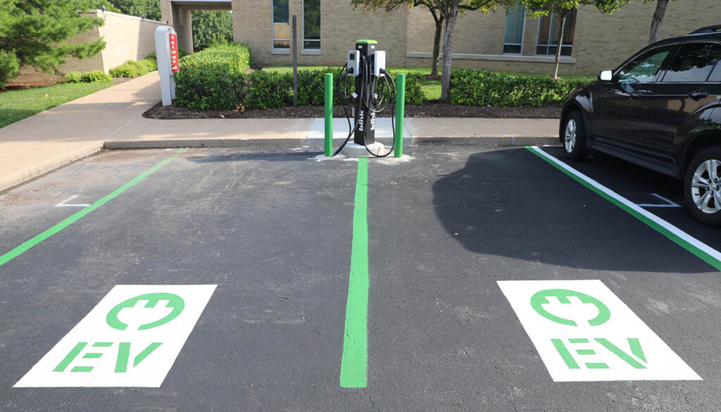 Maryville University Electric Car charging stations