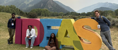 Aspen Ideas Festival attendees. Pictured: Student Leaders; Malik Taylor, Micaiah Johnson, E’Sabel Merriweather, and Mitchell McCoy