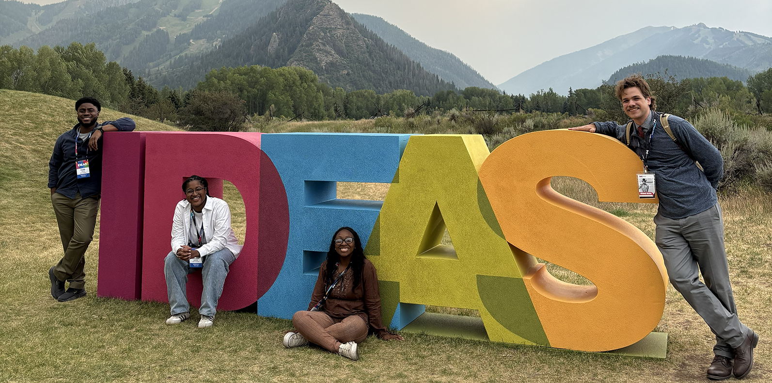 Aspen Ideas Festival attendees. Pictured: Student Leaders; Malik Taylor, Micaiah Johnson, E’Sabel Merriweather, and Mitchell McCoy