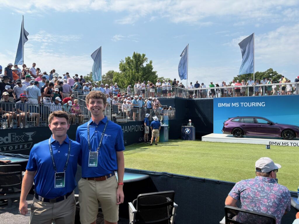 Maryville University students working at the BMW Championship held recently in St. Louis