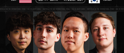 Maryville esports team headshots in front of a black background