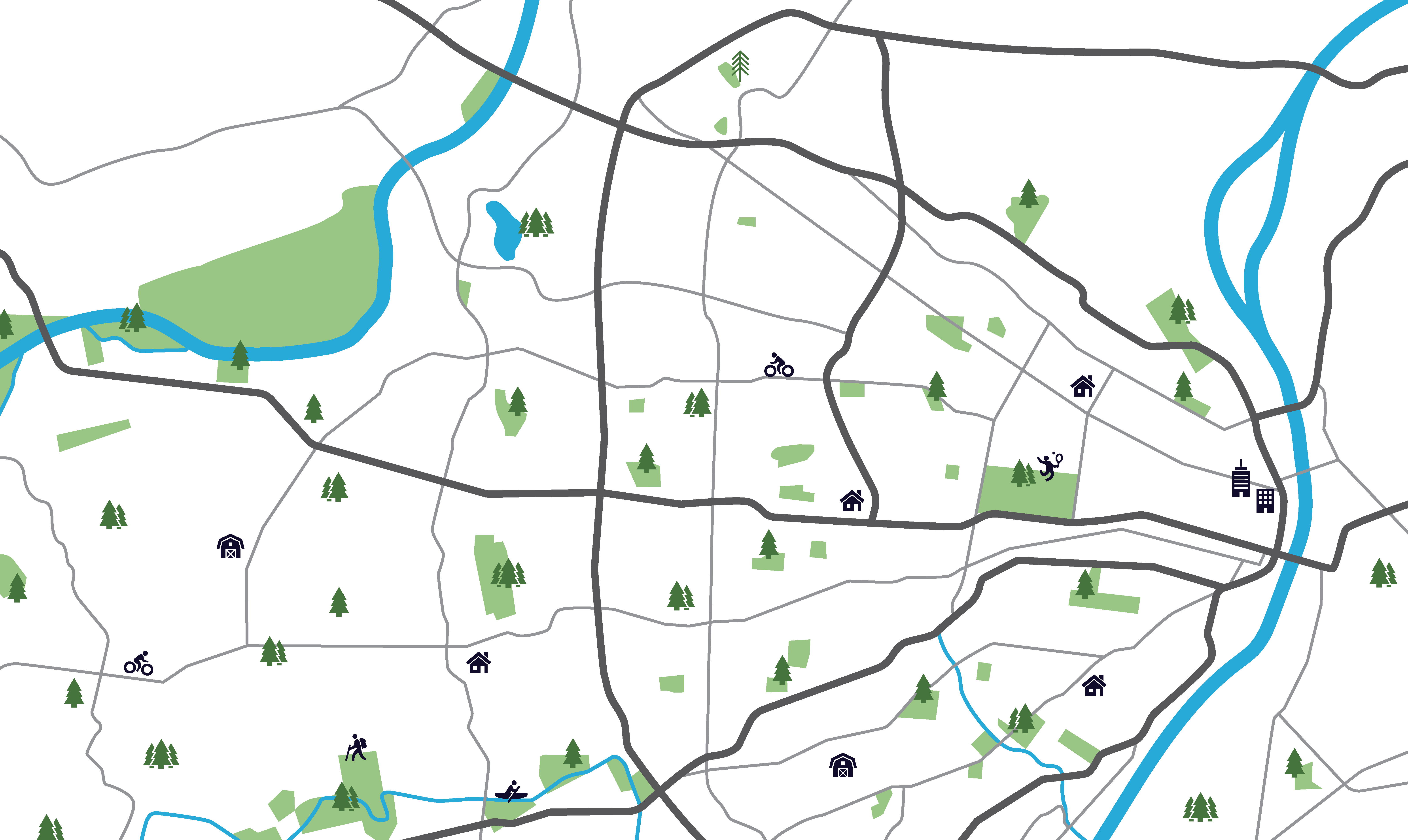 Map of Saint Louis area