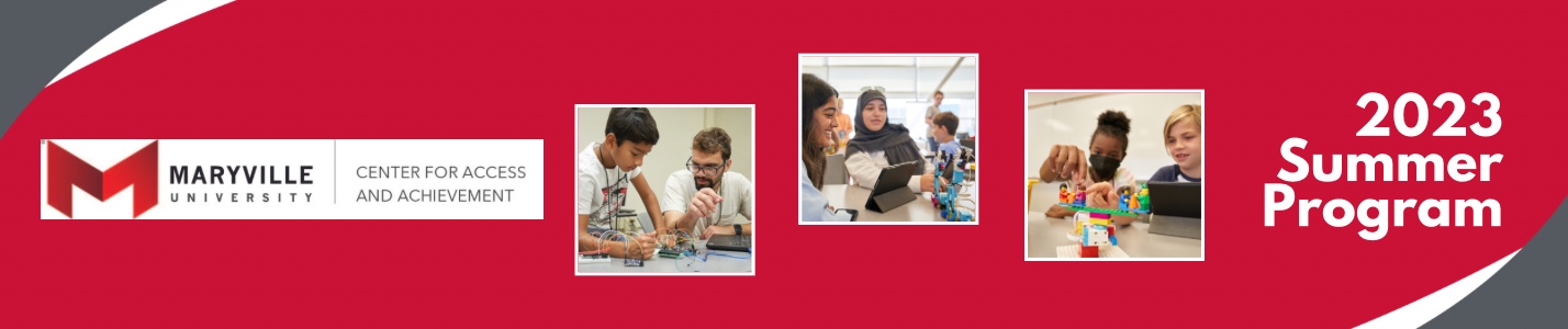 banner with kids learning STEM for Summer 2023