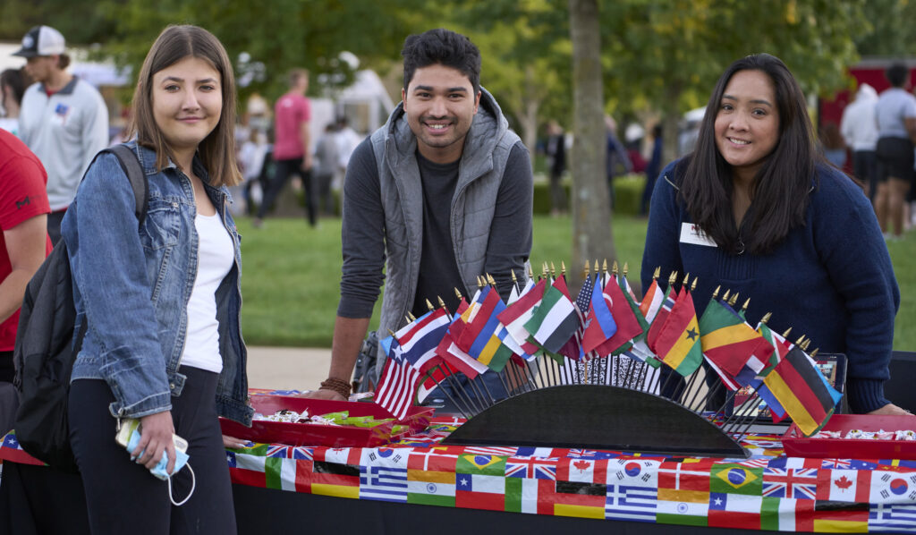 students at the Maryville University Cultural Festival