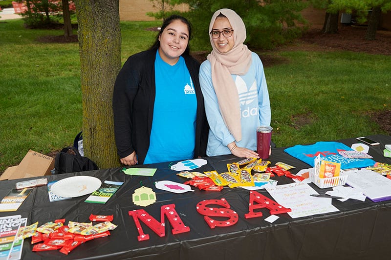 MSA students at Involvement Fair