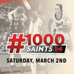 Maryville University's #1000 Saints event on Saturday, March 2