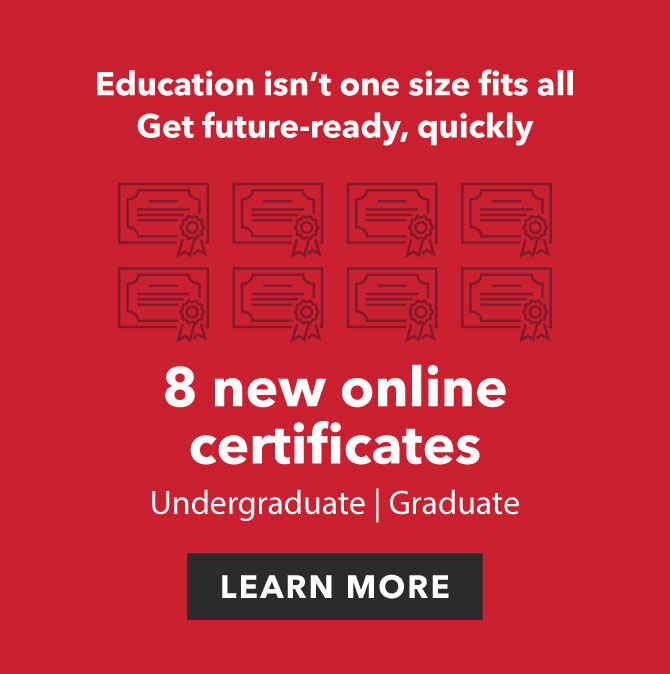 8 new online certificates ad
