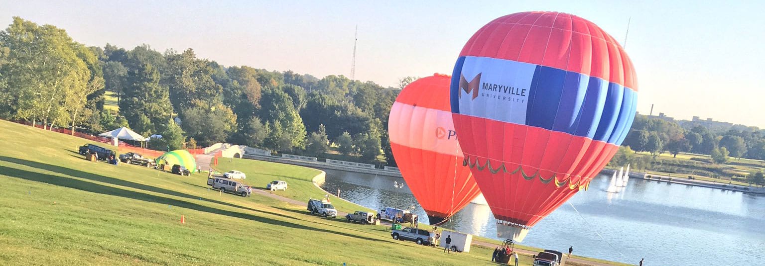 Maryville's balloon at the Great Forest Park Balloon Race