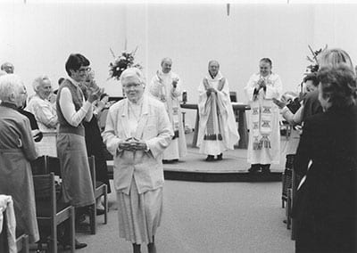 Sister Mary Byles in the chapel