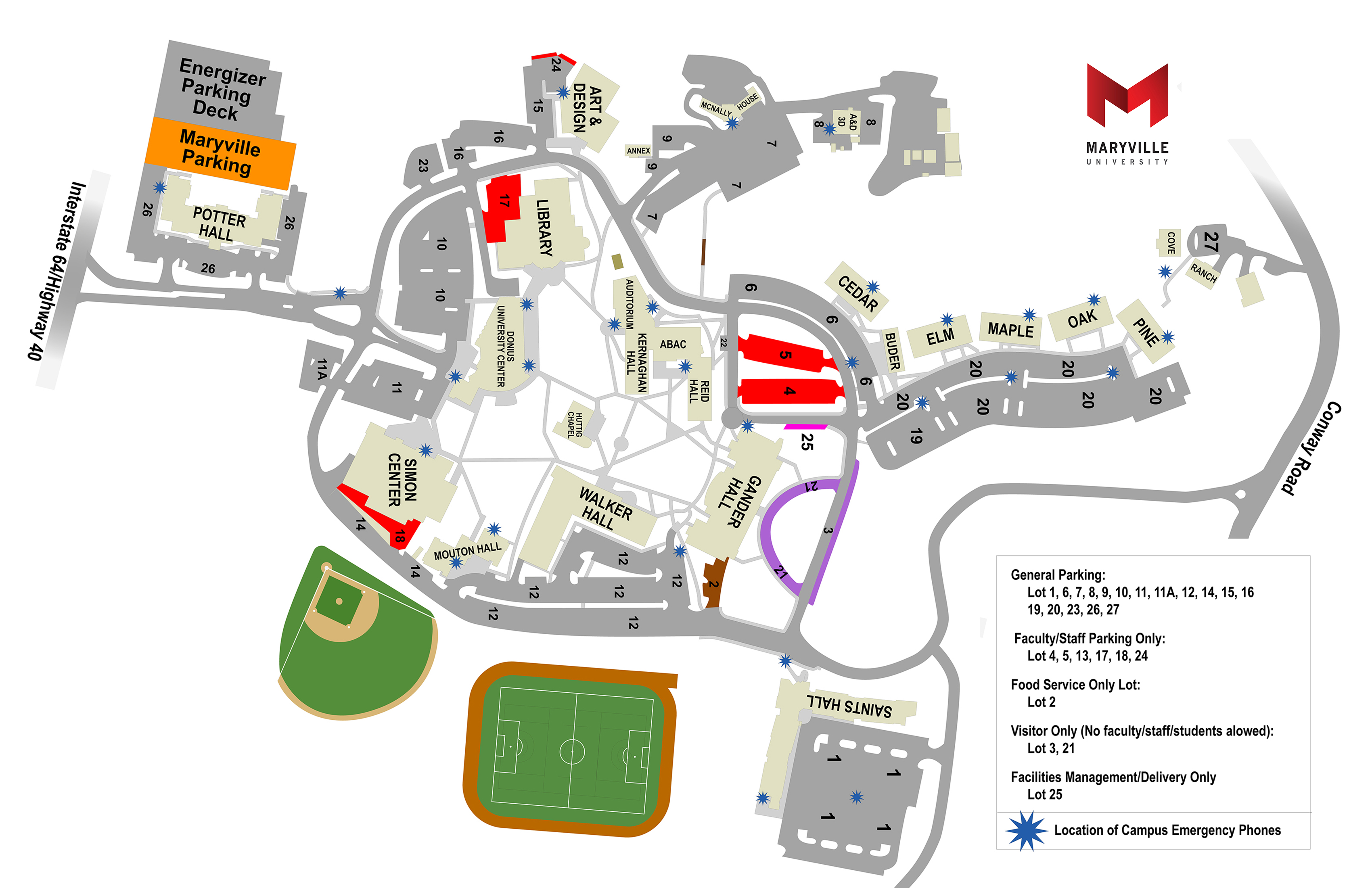 campus parking map