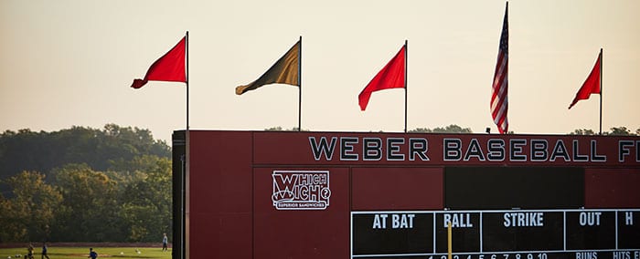 baseball field sign at Maryville